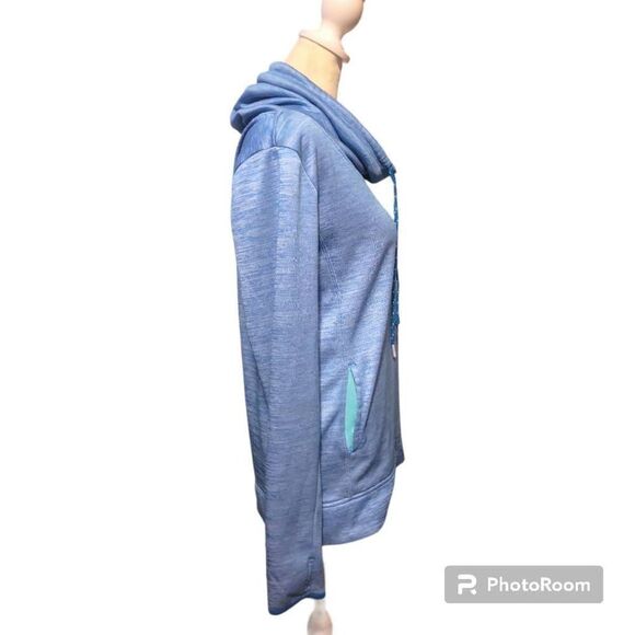 RBX Blue Funnel Neck Hoodie Size Small - Picture 2 of 5